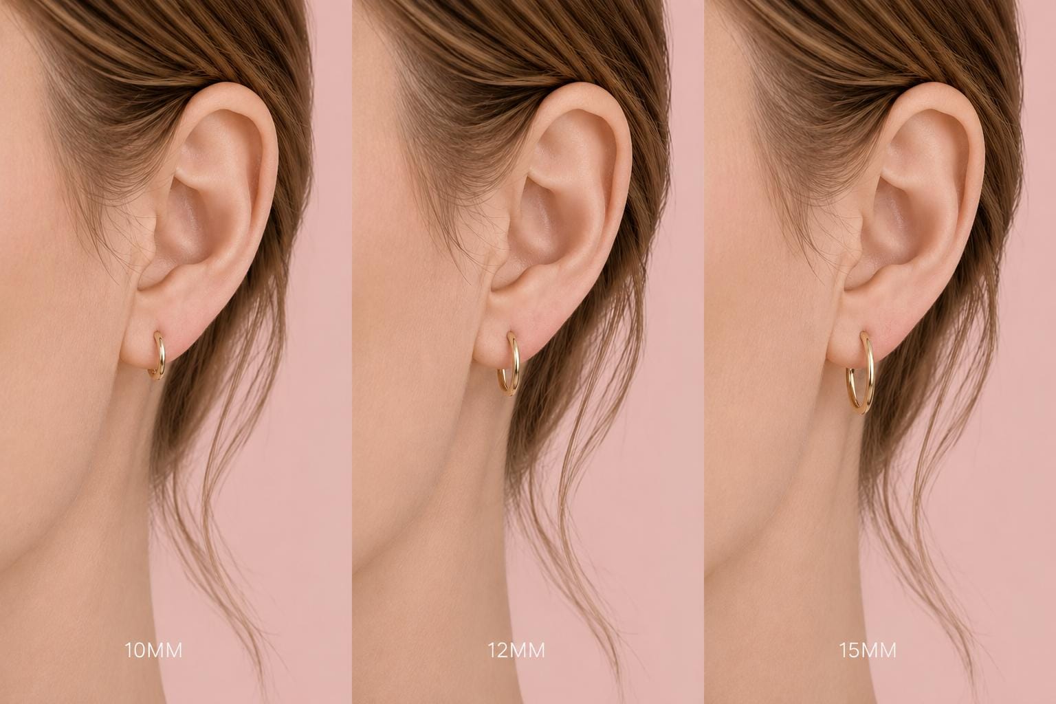 14K Huggie Hoop, Plain Hoop Earrings, Solid Gold Hoop, Clicker Hoops, Sleeper Hoops, Cartilage Hoop, Minimalist hoop, Layering Hoop
