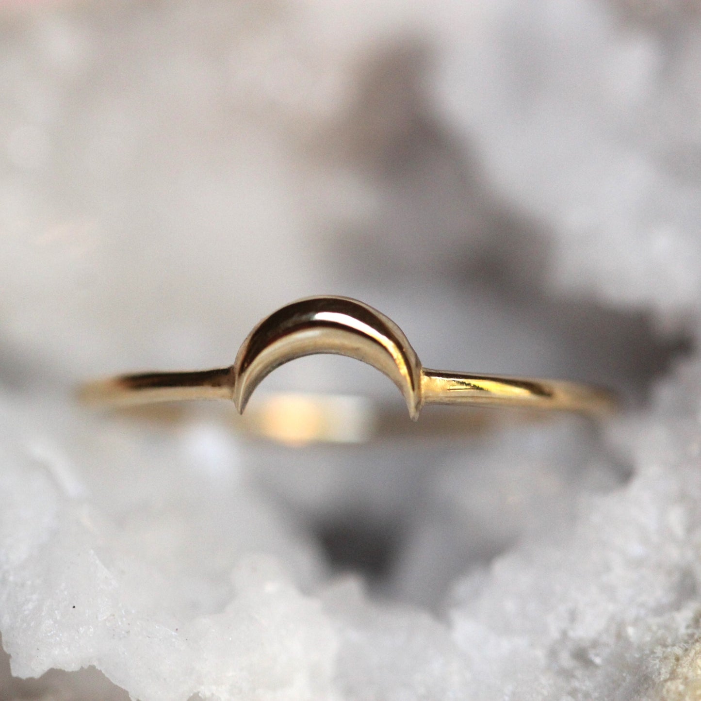 Sideways Moon Stacking Ring