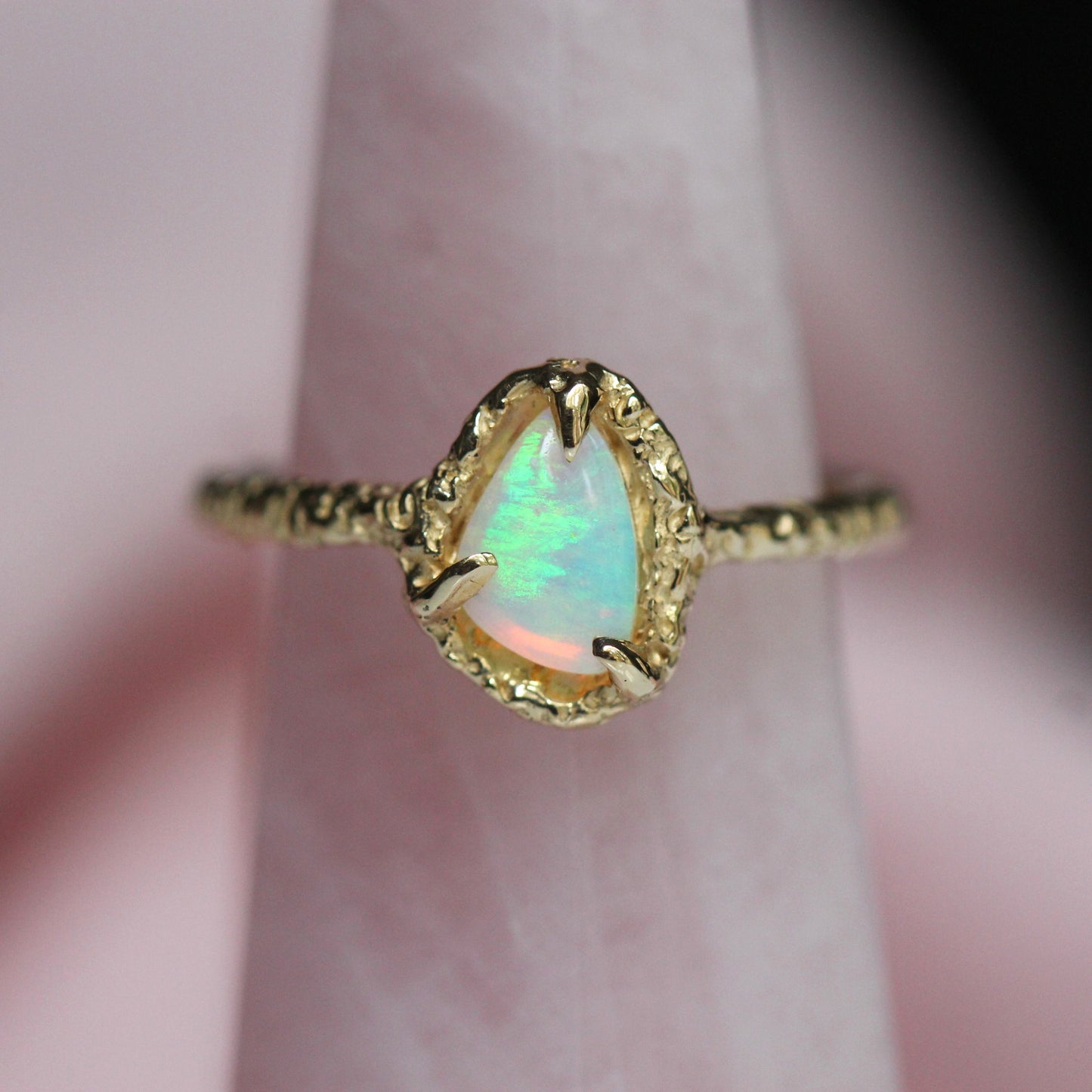 Opal Sand Triangle Ring- OOAK