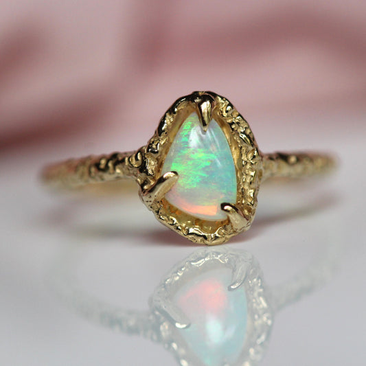 Opal Sand Triangle Ring- OOAK