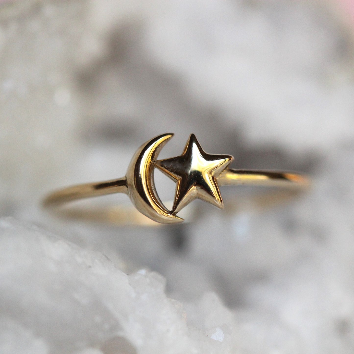 Star and Moon Ring