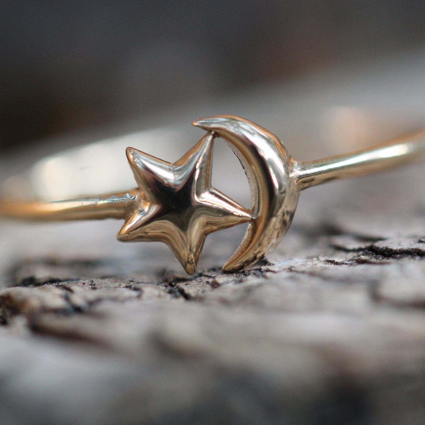 Star and Moon Ring